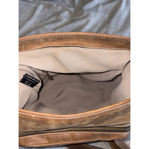 Handmade Leather Satchel NOVICA Artisan Shoulder Bag Mexico Brown Hinojosa 11.5 - Picture 12 of 16